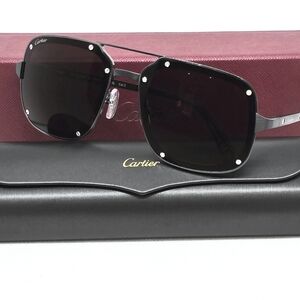 TITANIUM Cartier Black Sunglasses